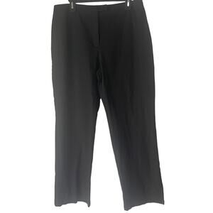 Chico's Women's Size 3 Large W 34 Black Chino Black Career Straight‎ Leg Pants